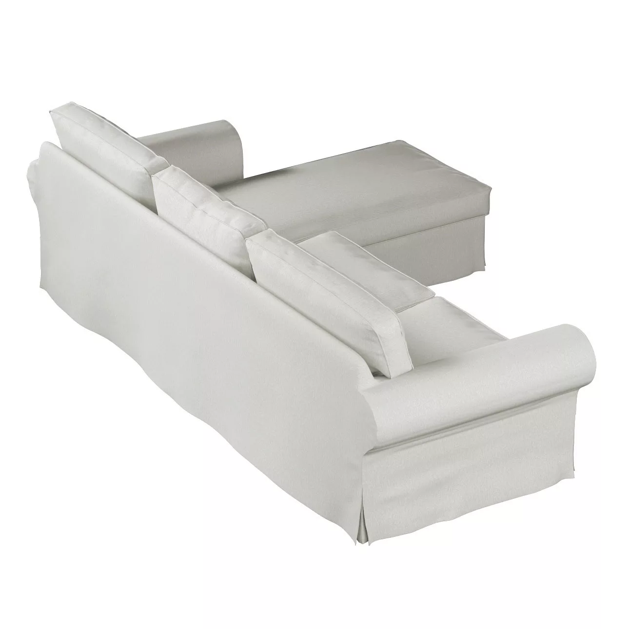 Bezug für Ektorp 2-Sitzer Sofa mit Recamiere, creme, Ektorp 2-Sitzer Sofabe günstig online kaufen