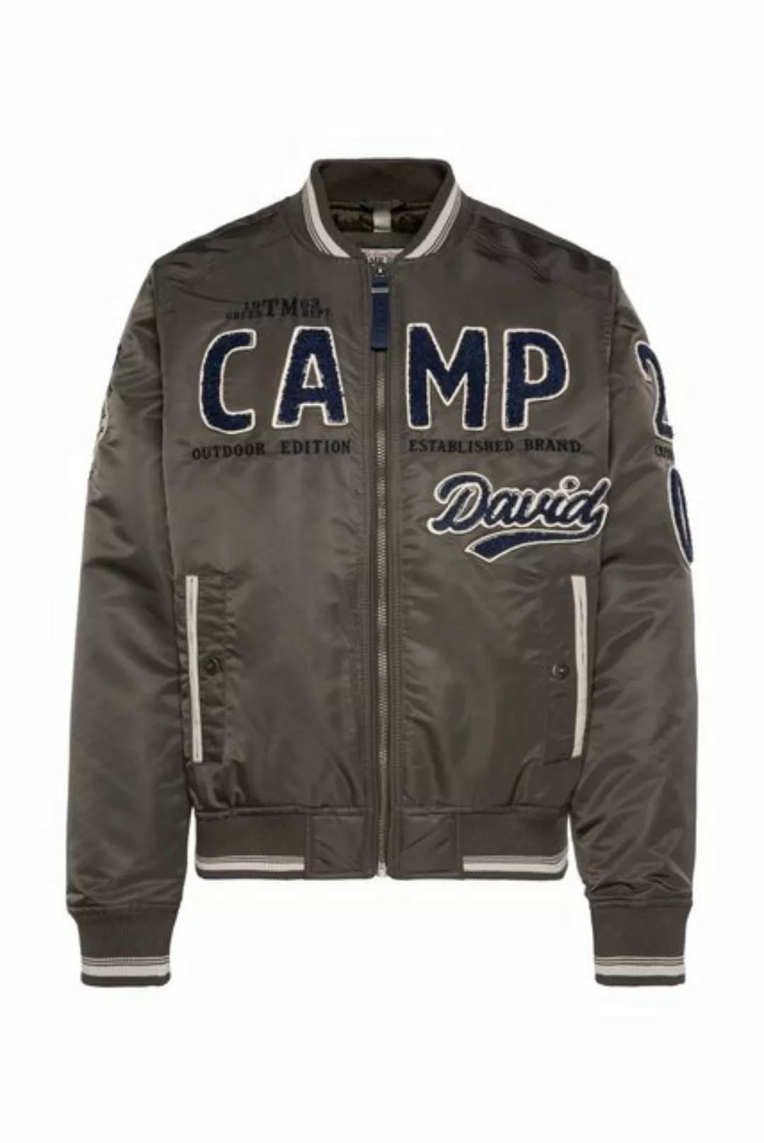 CAMP DAVID Blouson mit großem Frottee-Logo günstig online kaufen