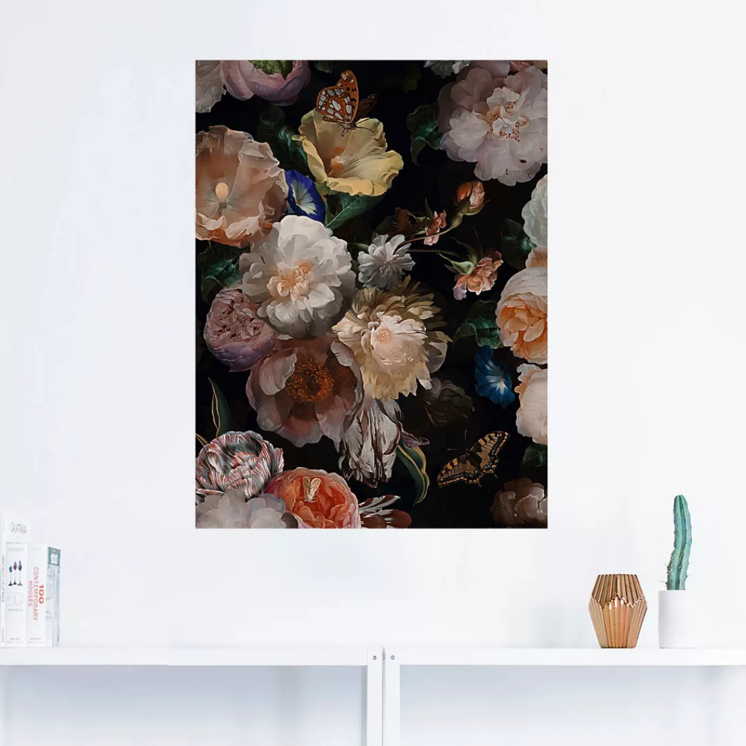 Artland Wandbild »Antike Holländische Blumen«, Blumenbilder, (1 St.), als A günstig online kaufen