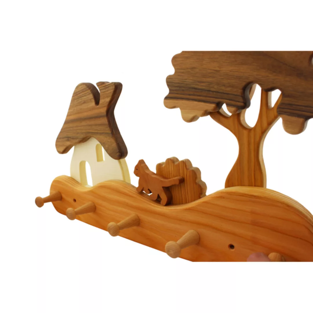 Kindergarderobe Aus Holz , Haus Am Wald günstig online kaufen