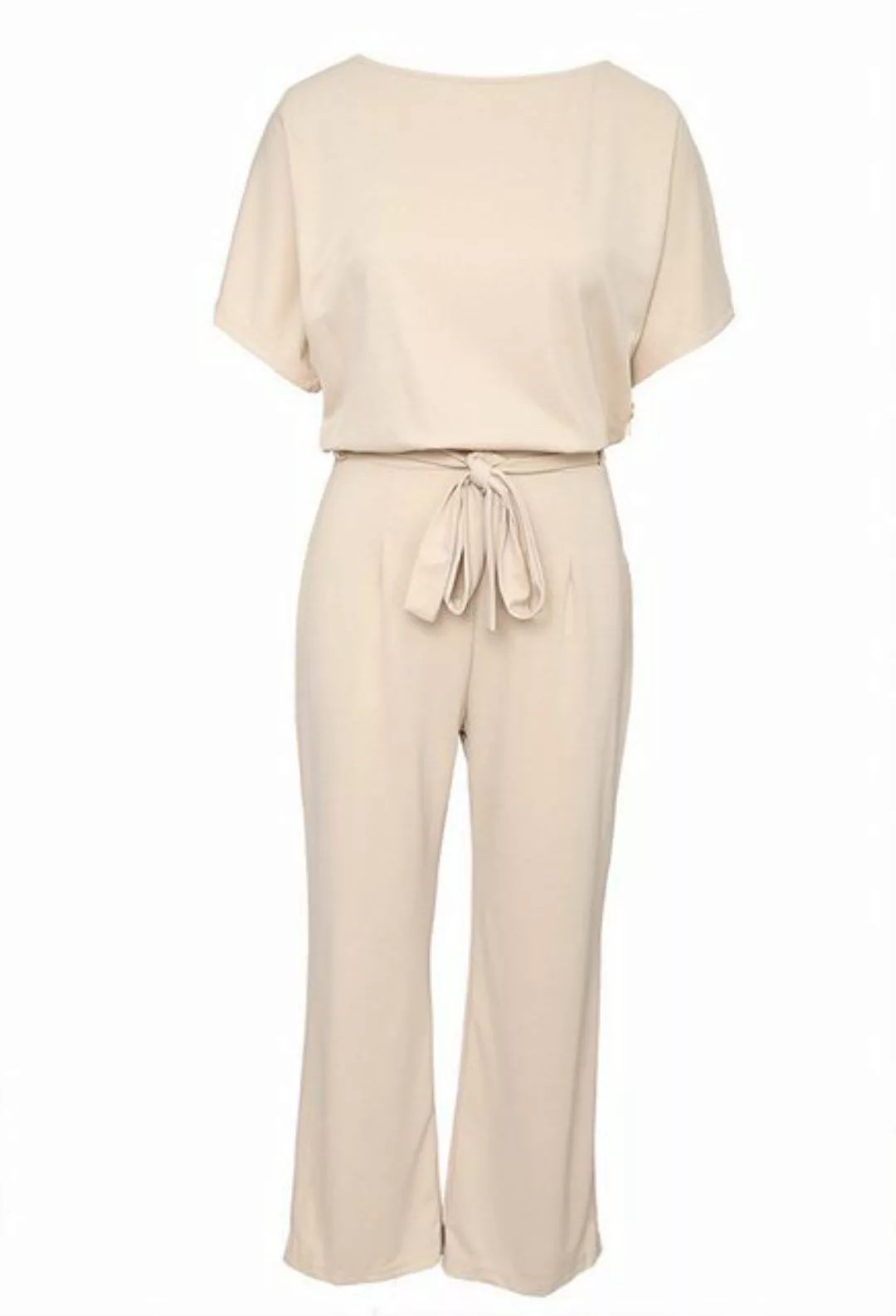 CHENIN 7/8-Overall Damen Jumpsuit mit hoher Taille und weitem Bein Damen (S günstig online kaufen