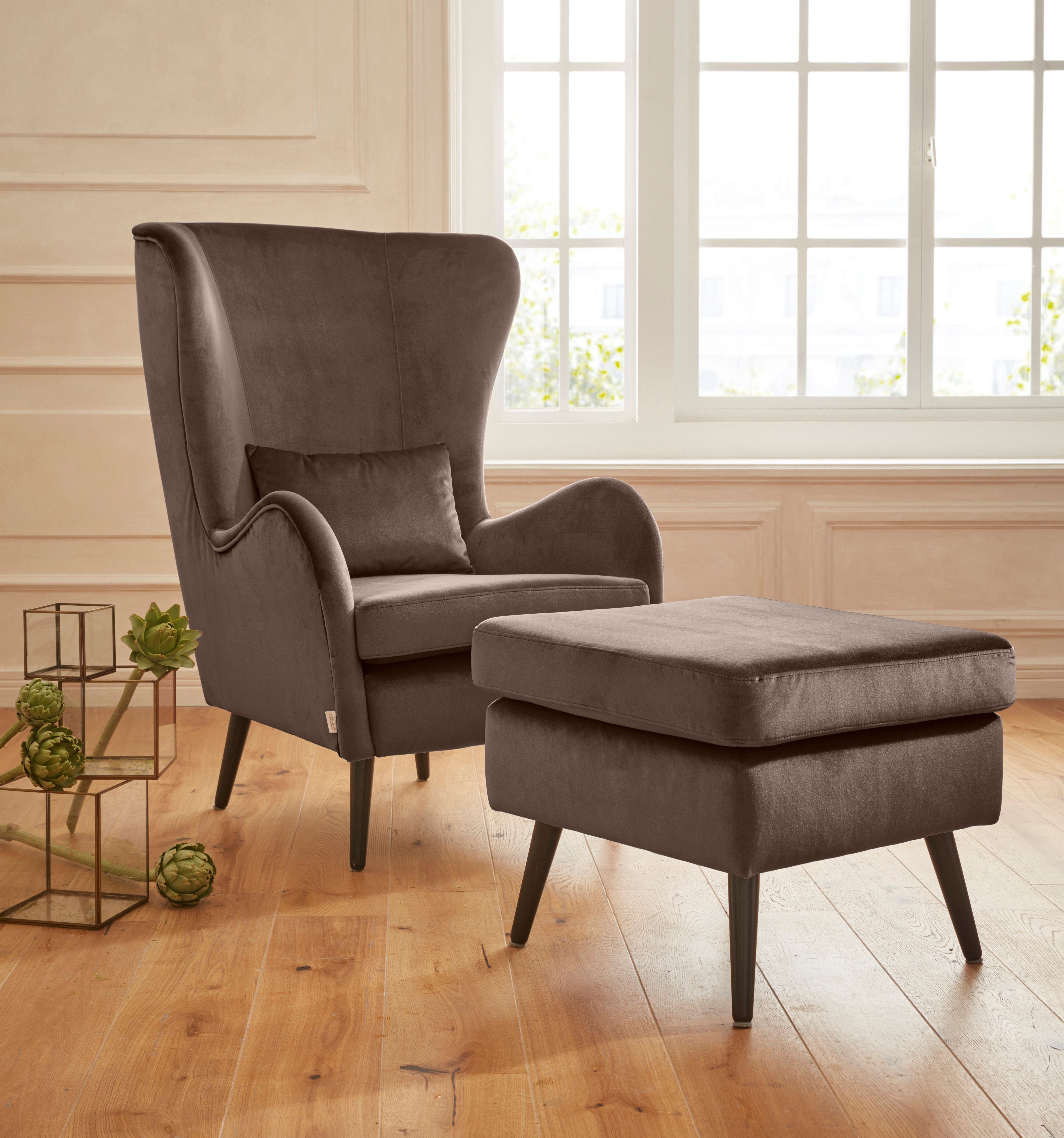 Home affaire Sessel "Sallito, TV-Sessel, Ohrensessel mit", Hocker, in viele günstig online kaufen