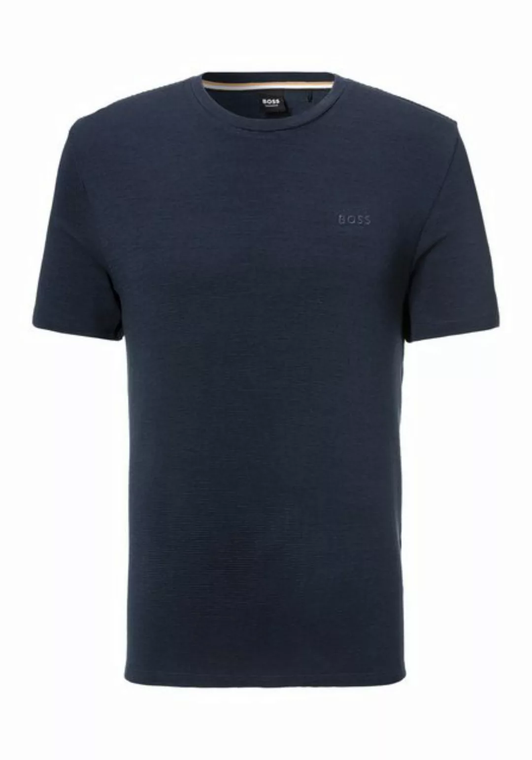 BOSS T-Shirt Rib T-Shirt mit BOSS Stickerei günstig online kaufen