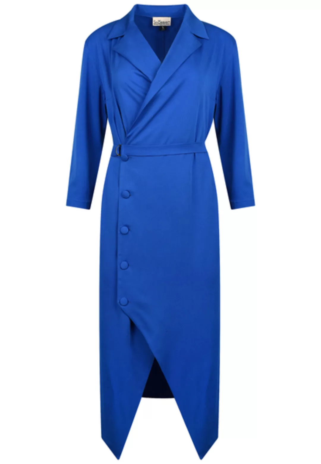 Damen Kleid Wickelkleid Langarm Blazer günstig online kaufen