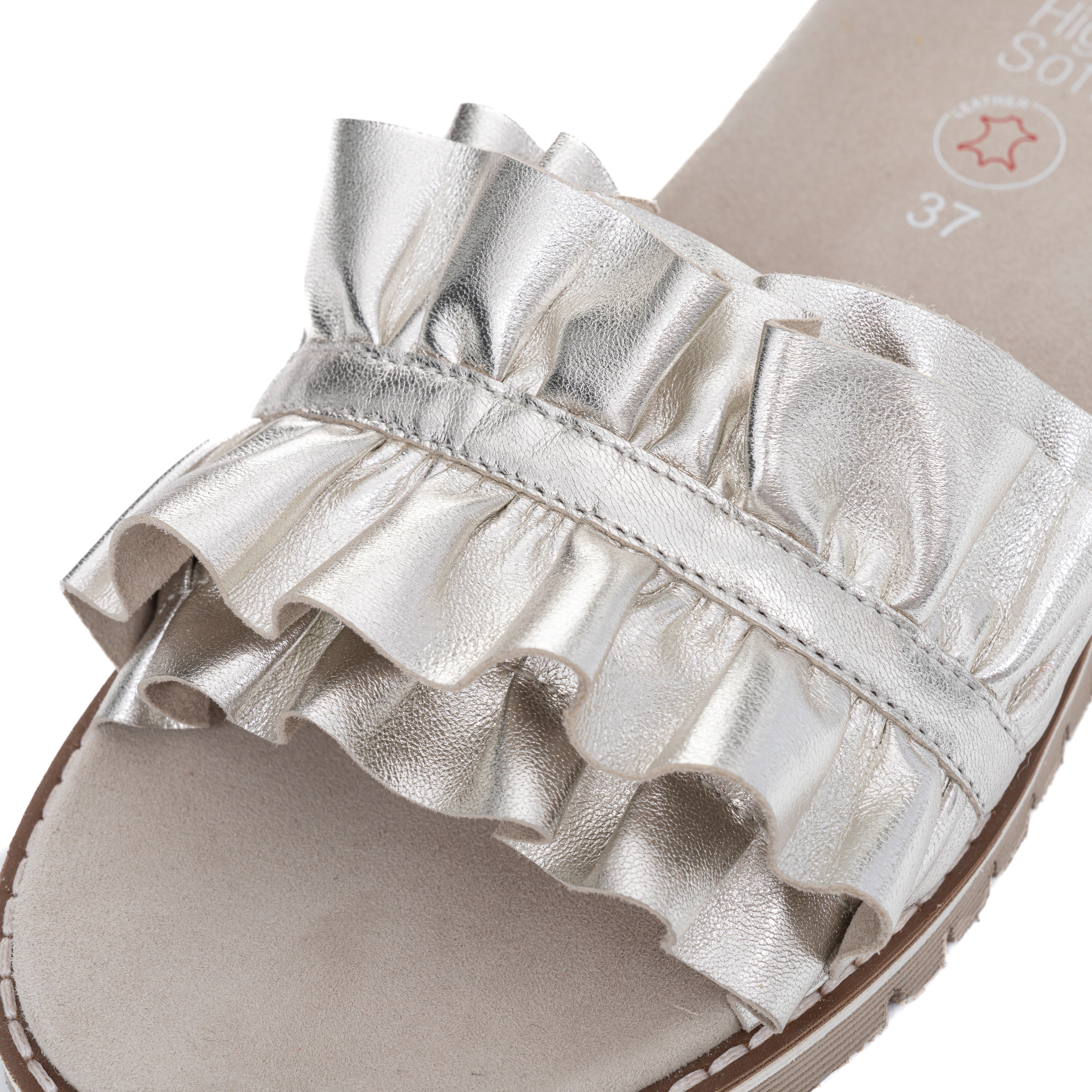 Ara Pantolette "KENT", Slides, Flats, Sandale mit geraffter Bandage günstig online kaufen