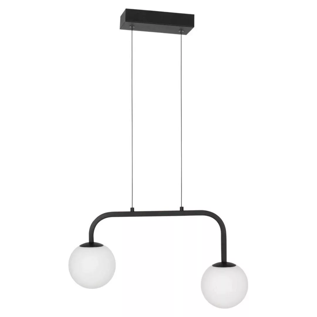 LED Pendelleuchte Joline in Schwarz-matt und Weiß 2x 8W 1030lm günstig online kaufen