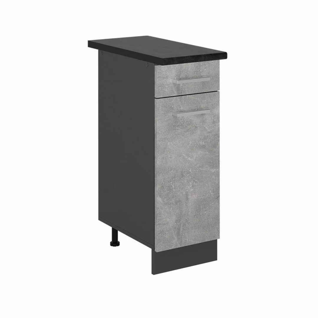 Vicco Unterschrank R-Line, Beton/Anthrazit, 30 cm, günstig online kaufen