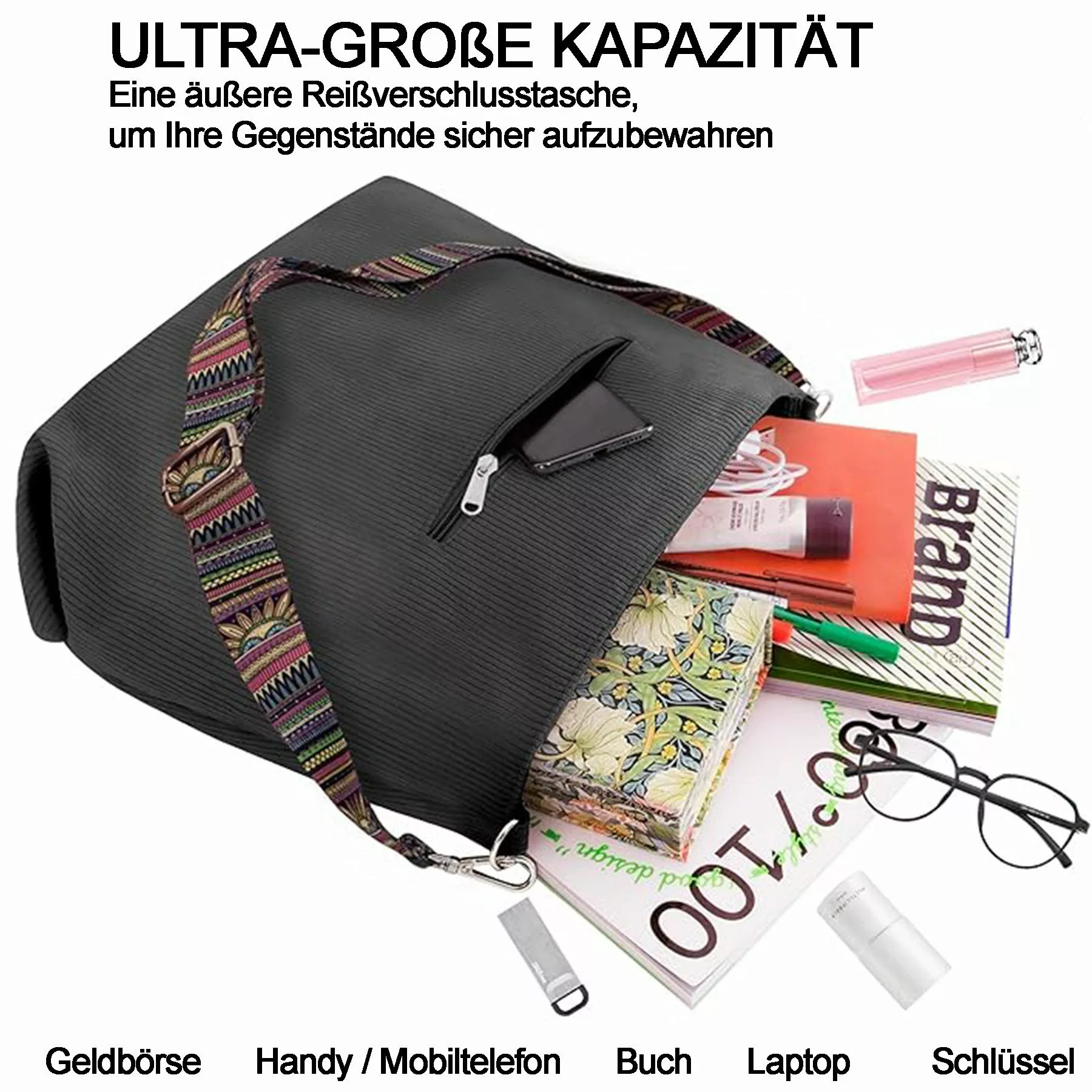 Mutig Handtasche Groß Handtasche, Umhängetasche mit günstig online kaufen