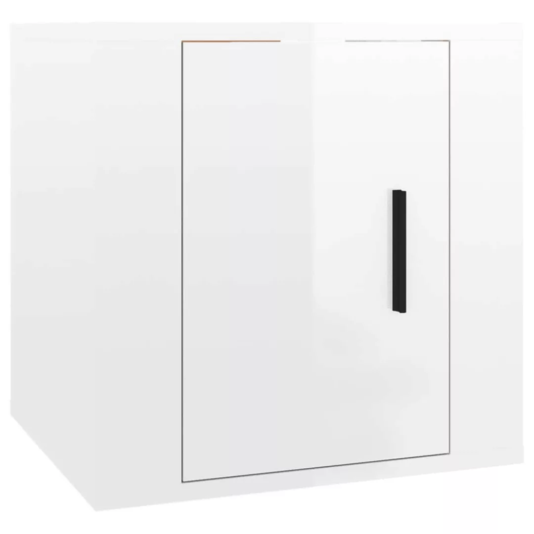 Vidaxl Tv-wandschrank Hochglanz-weiß 40x34,5x40 Cm günstig online kaufen