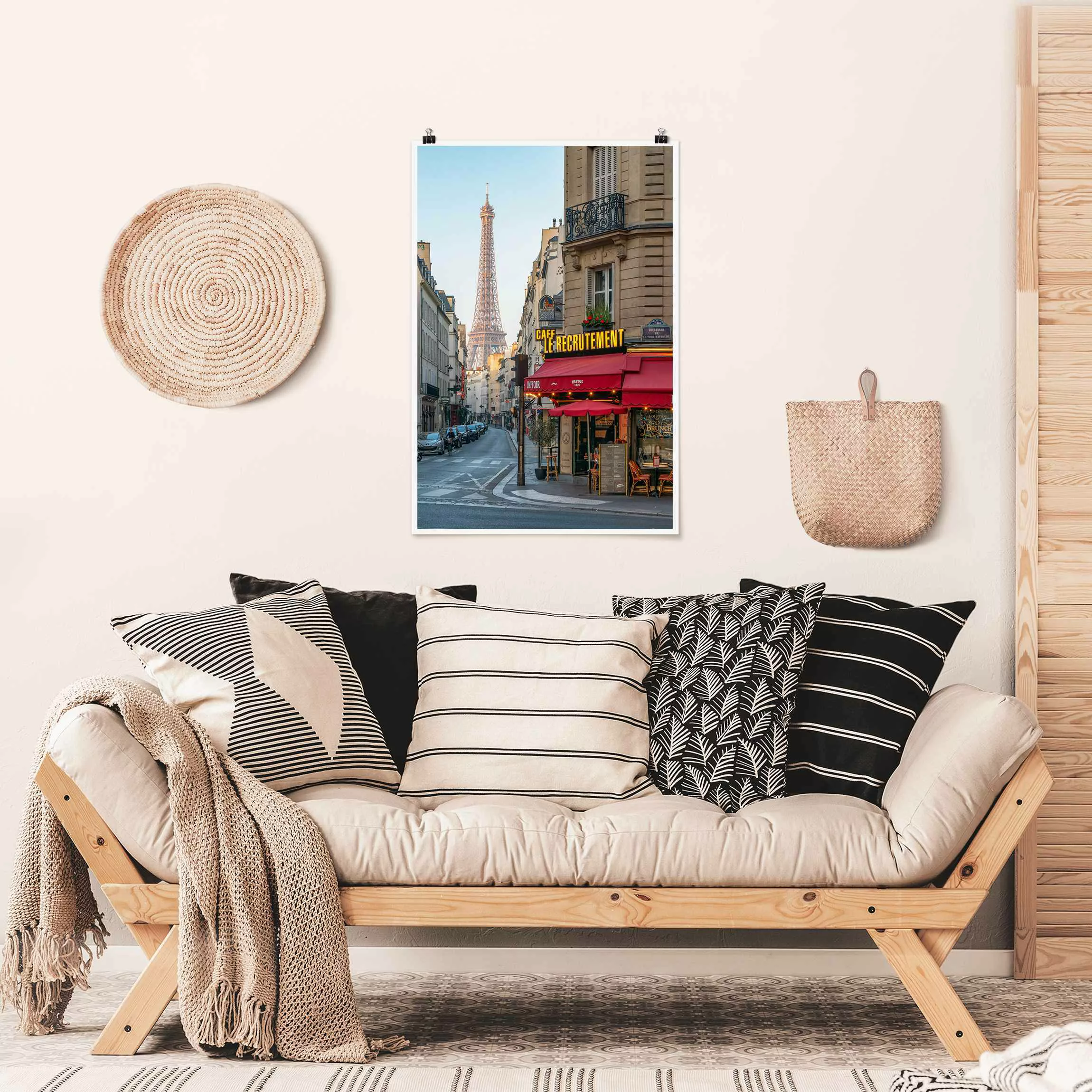 Poster Straße von Paris günstig online kaufen