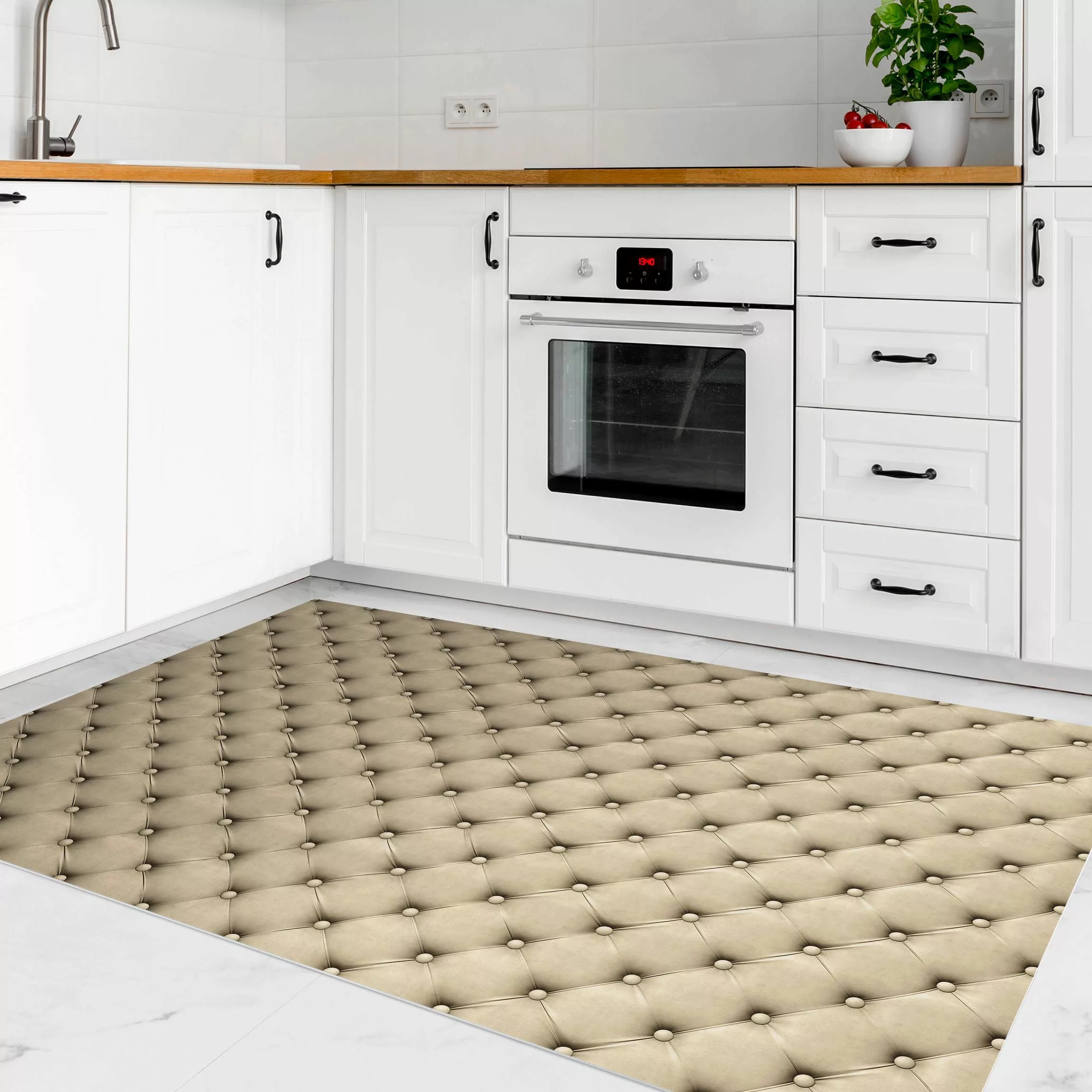 Vinyl-Teppich Polster Beige günstig online kaufen