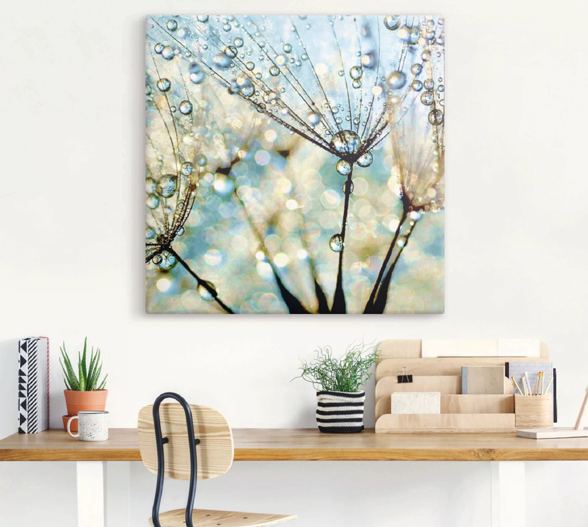 Artland Wandbild »Pusteblume Blaue Diamanten«, Blumen, (1 St.), als Alubild günstig online kaufen