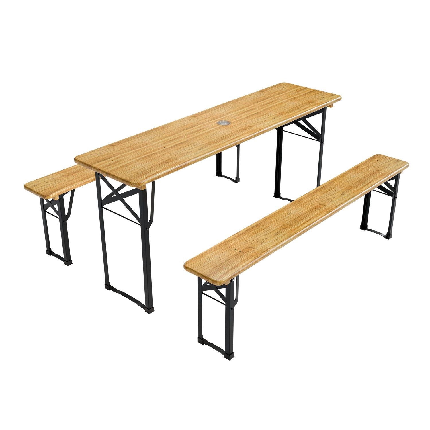 Juskys Bierzeltgarnitur Bichl, (Set, 3-tlg., Bierzeltgarnitur), günstig online kaufen