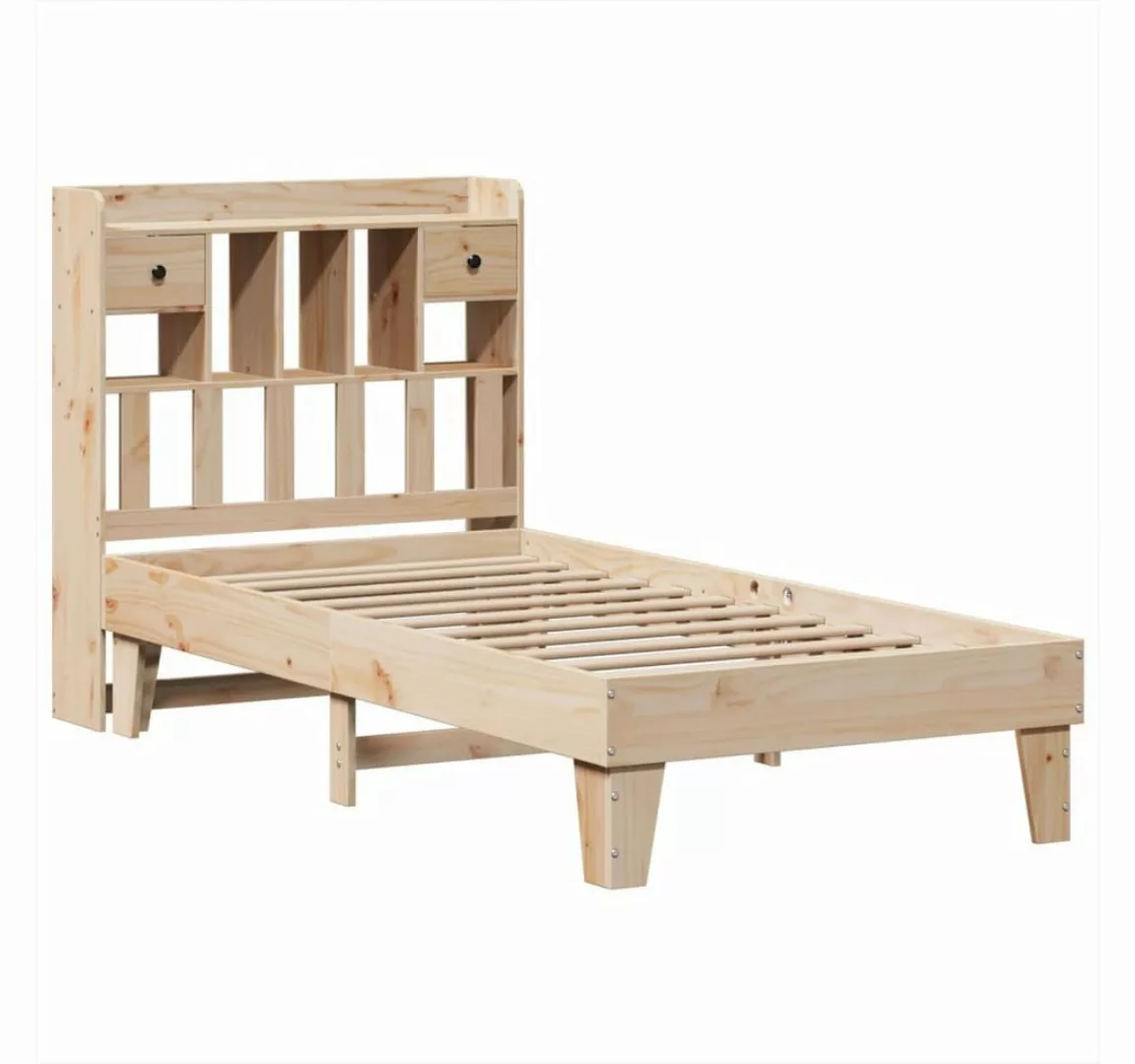 vidaXL Bett Massivholzbett ohne Matratze 75x190 cm Kiefernholz günstig online kaufen