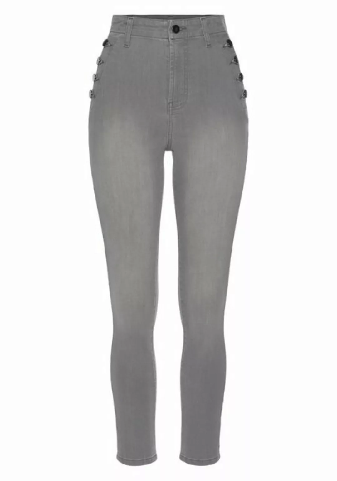 Vivance Jeggings mit Zierknöpfen in bequemer Stretch-Qualität günstig online kaufen