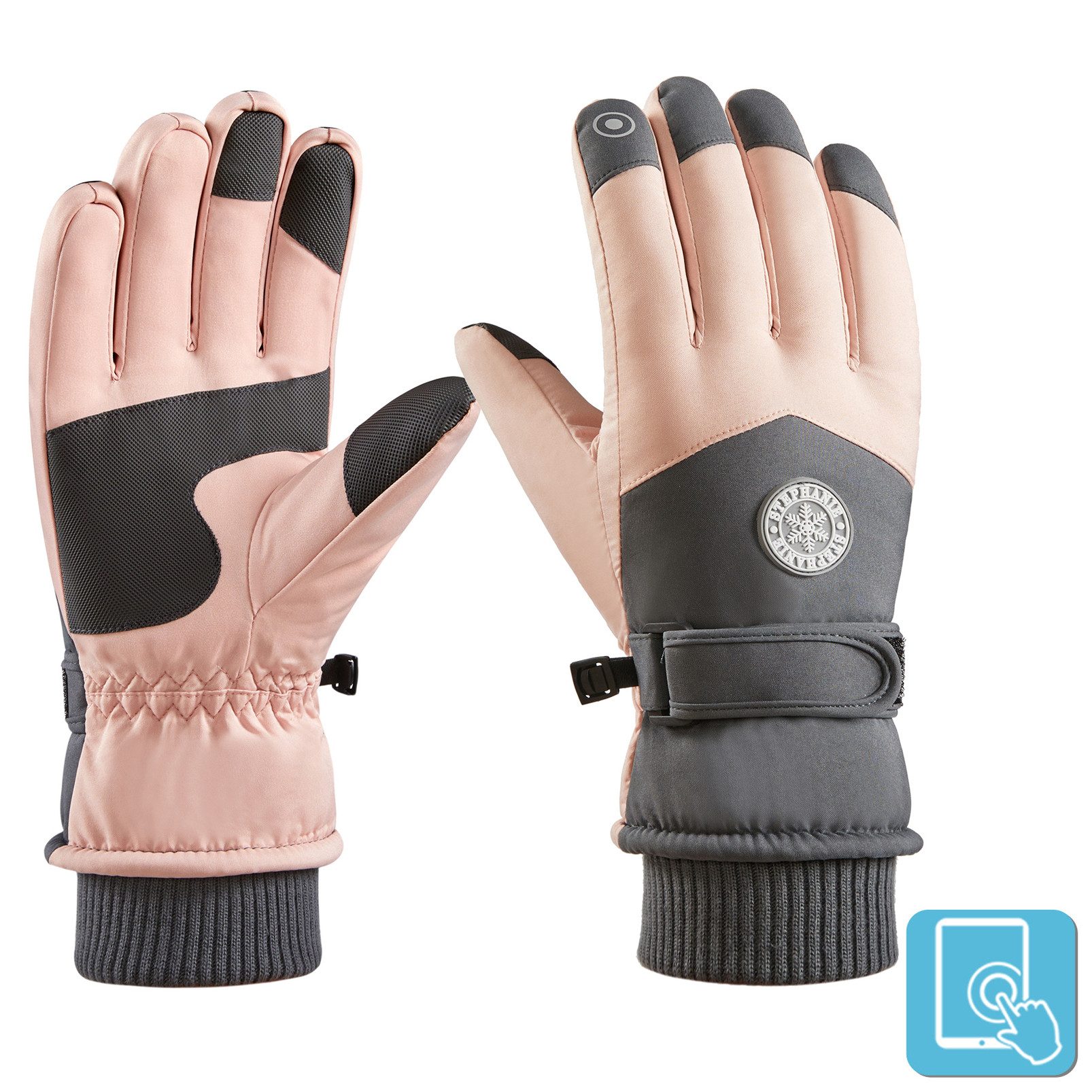 Sunicol Skihandschuhe Wasserdichte Touchscreen Winterhandschuhe Warm günstig online kaufen