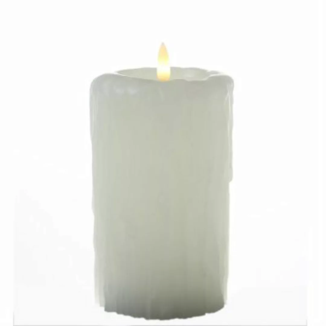 MARELIDA LED Kerze mit Wachstropfen Kirchenkerze H: 16cm creme günstig online kaufen