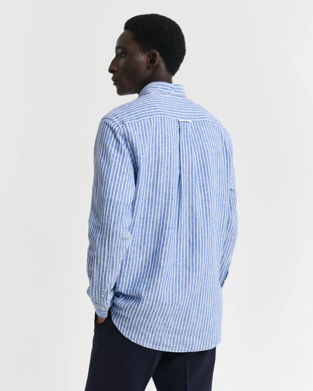 Gant Langarmhemd "REG COTTON LINEN STRIPE SHIRT", leicht, luftig und atmung günstig online kaufen