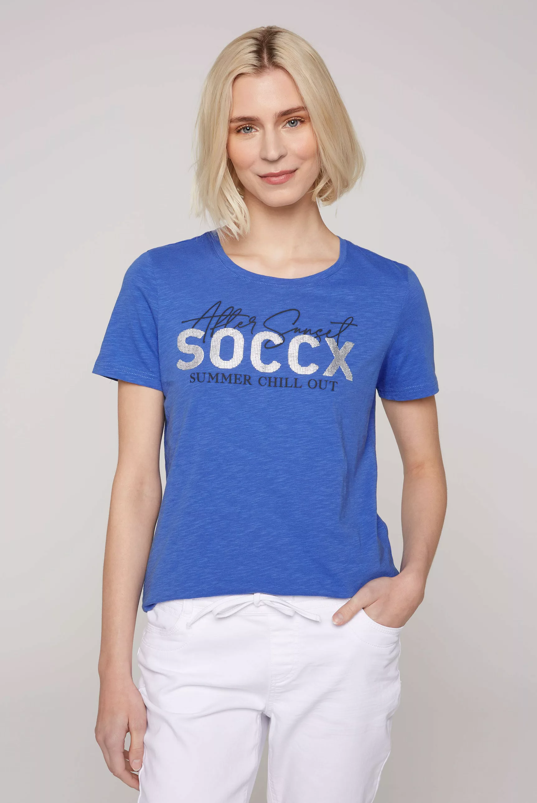 SOCCX Rundhalsshirt, aus Baumwolle günstig online kaufen