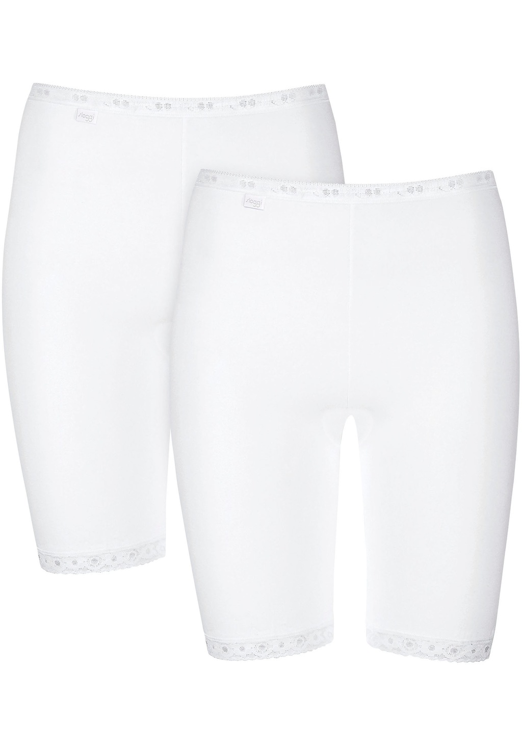 sloggi Lange Unterhose "Basic+", (2er Pack), Spitzenbesatz, weiche Nähte, B günstig online kaufen
