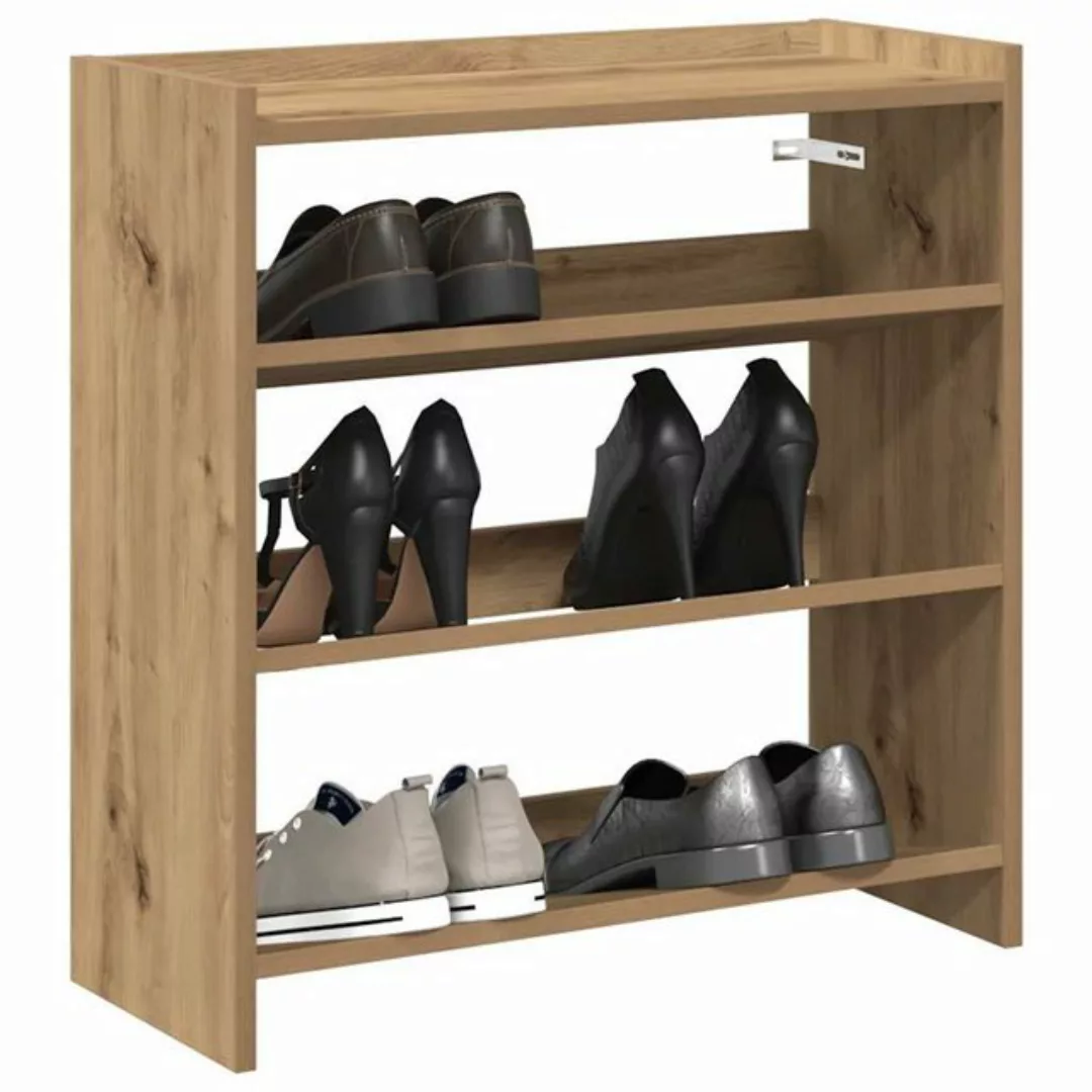 vidaXL Schuhschrank Schuhregal Artisan-Eiche 60x25x62 cm Holzwerkstoff günstig online kaufen