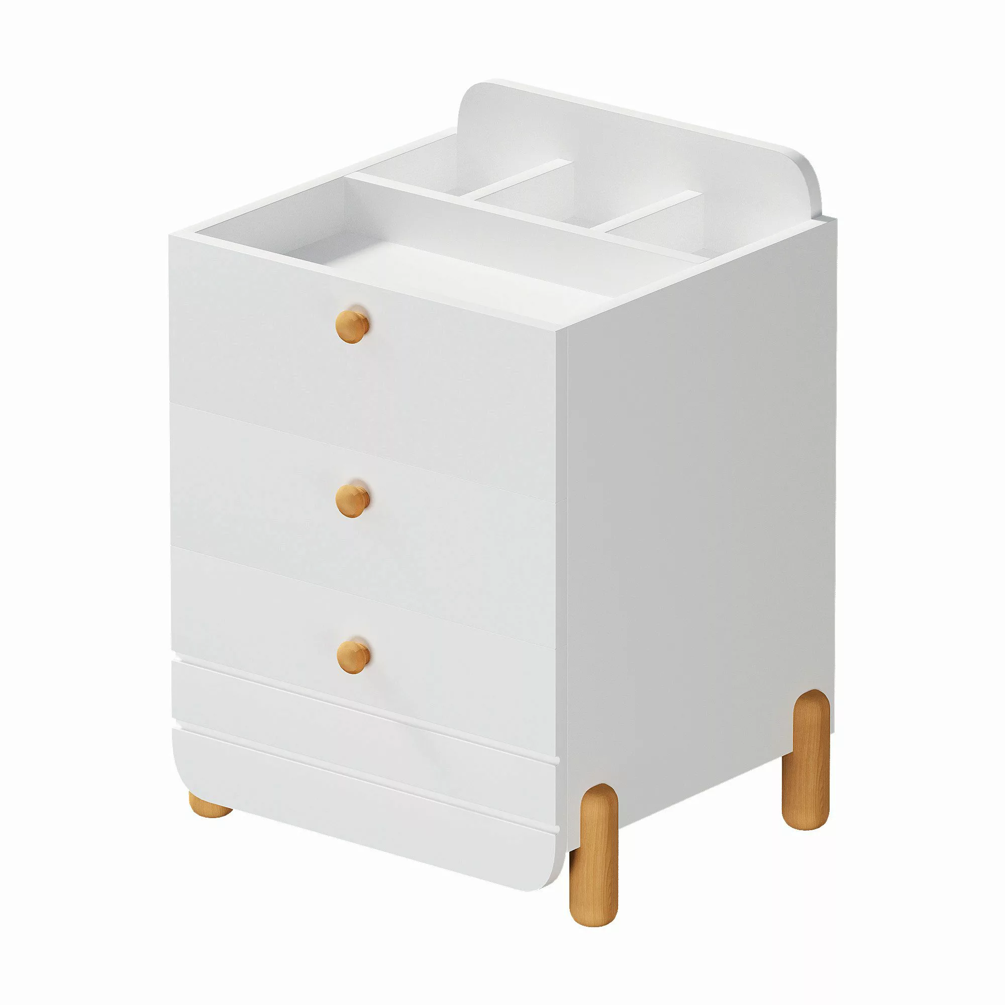 Flieks Nachttisch, Sideboard Nachttisch mit 3 günstig online kaufen