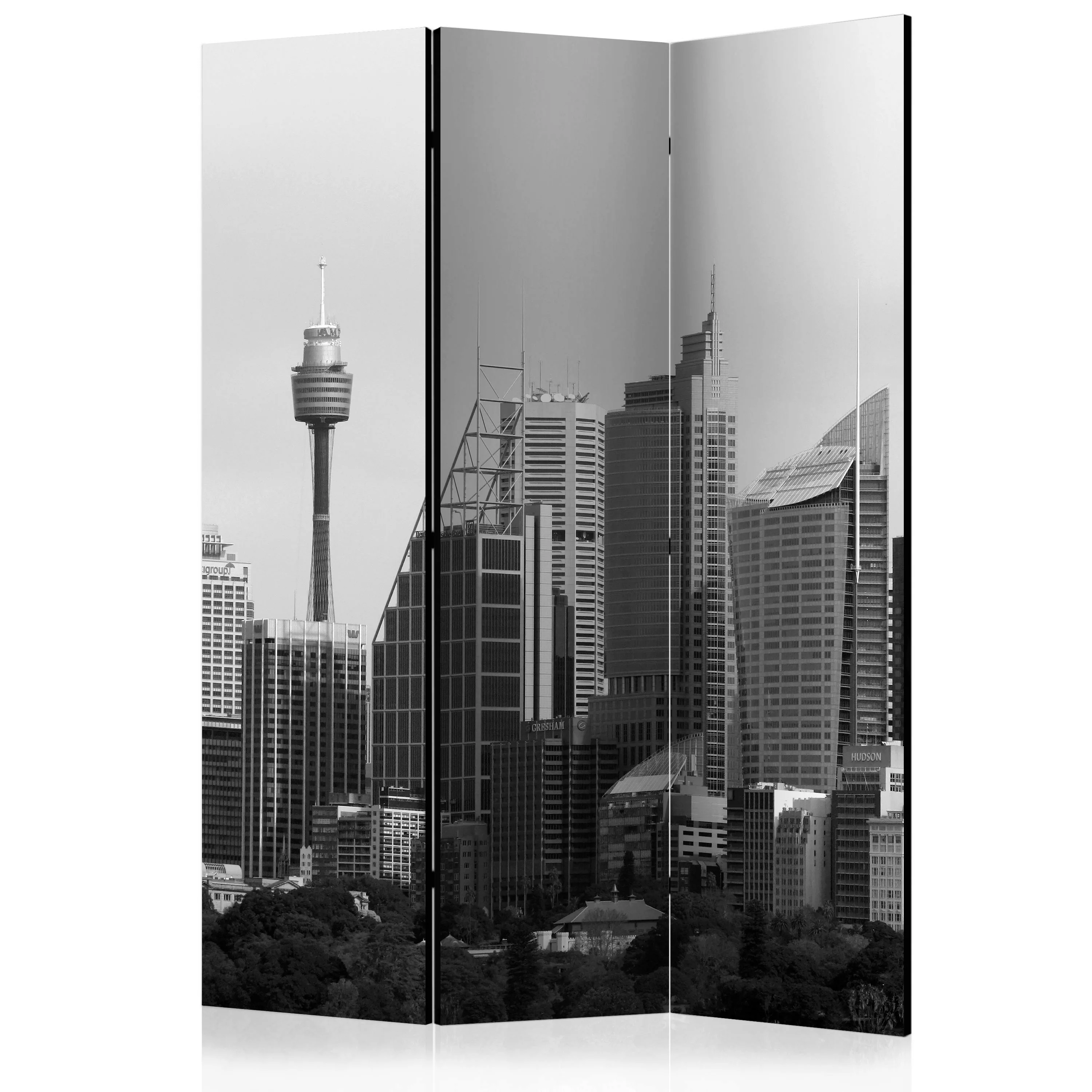 3-teiliges Paravent - Skyscrapers In Sydney [room Dividers] günstig online kaufen