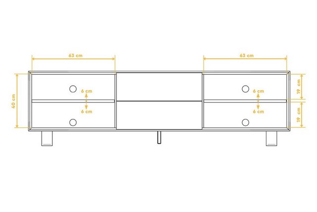 byoak TV-Schrank STEEL aus Massivholz, Naturgeölt günstig online kaufen