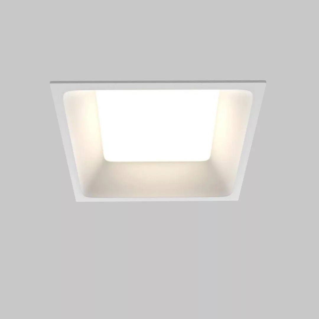 LED Einbaustrahler Okno in Weiß 12W 820lm IP44 günstig online kaufen