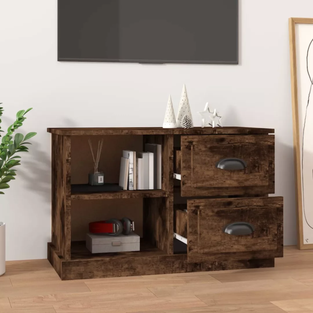 vidaXL TV-Schrank TV-Schrank Räuchereiche 73x35,5x47,5 cm Spanplatte günstig online kaufen