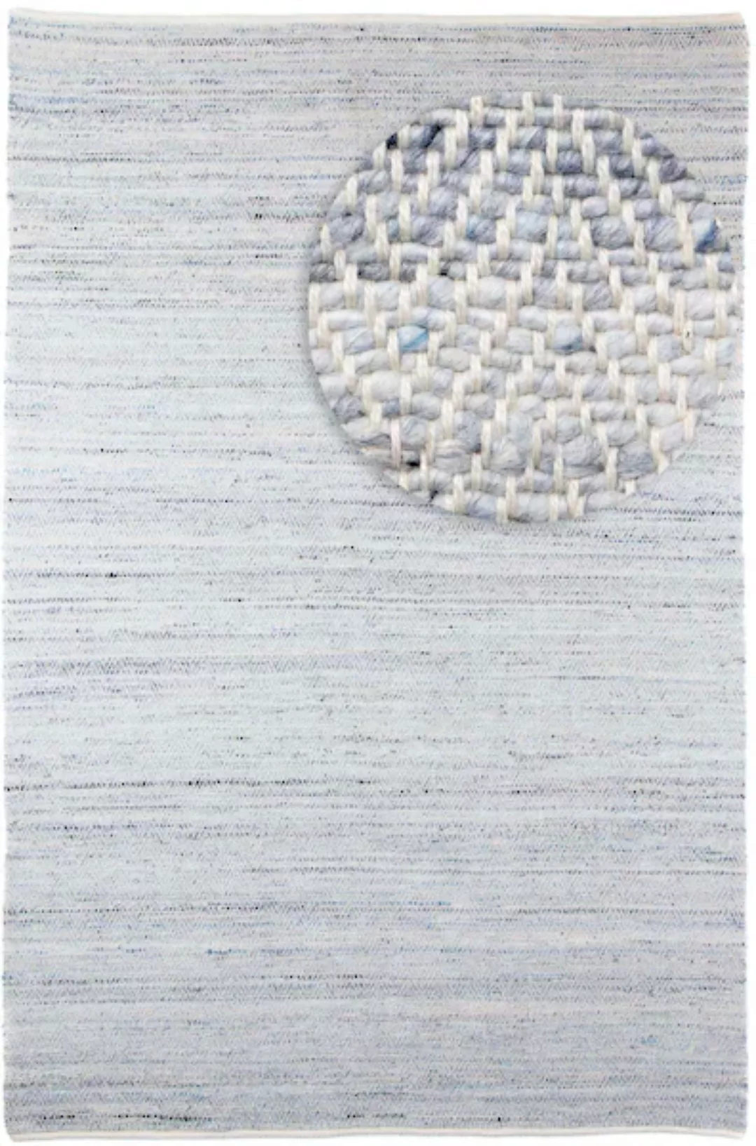 morgenland Wollteppich »Dream - hellblau«, rechteckig günstig online kaufen