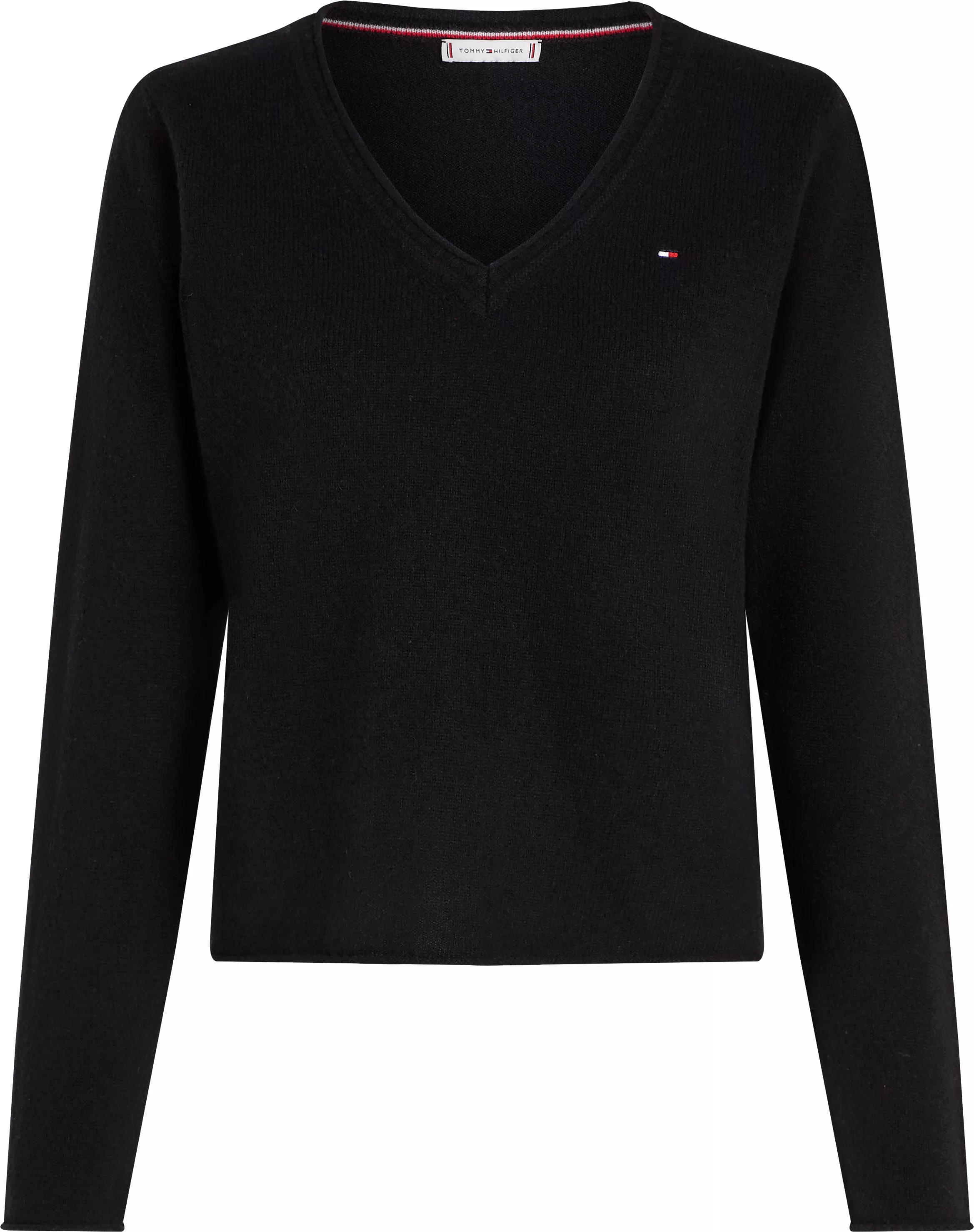 Tommy Hilfiger Strickpullover SOFT WOOL V-NK SWEATER aus reiner Wolle günstig online kaufen