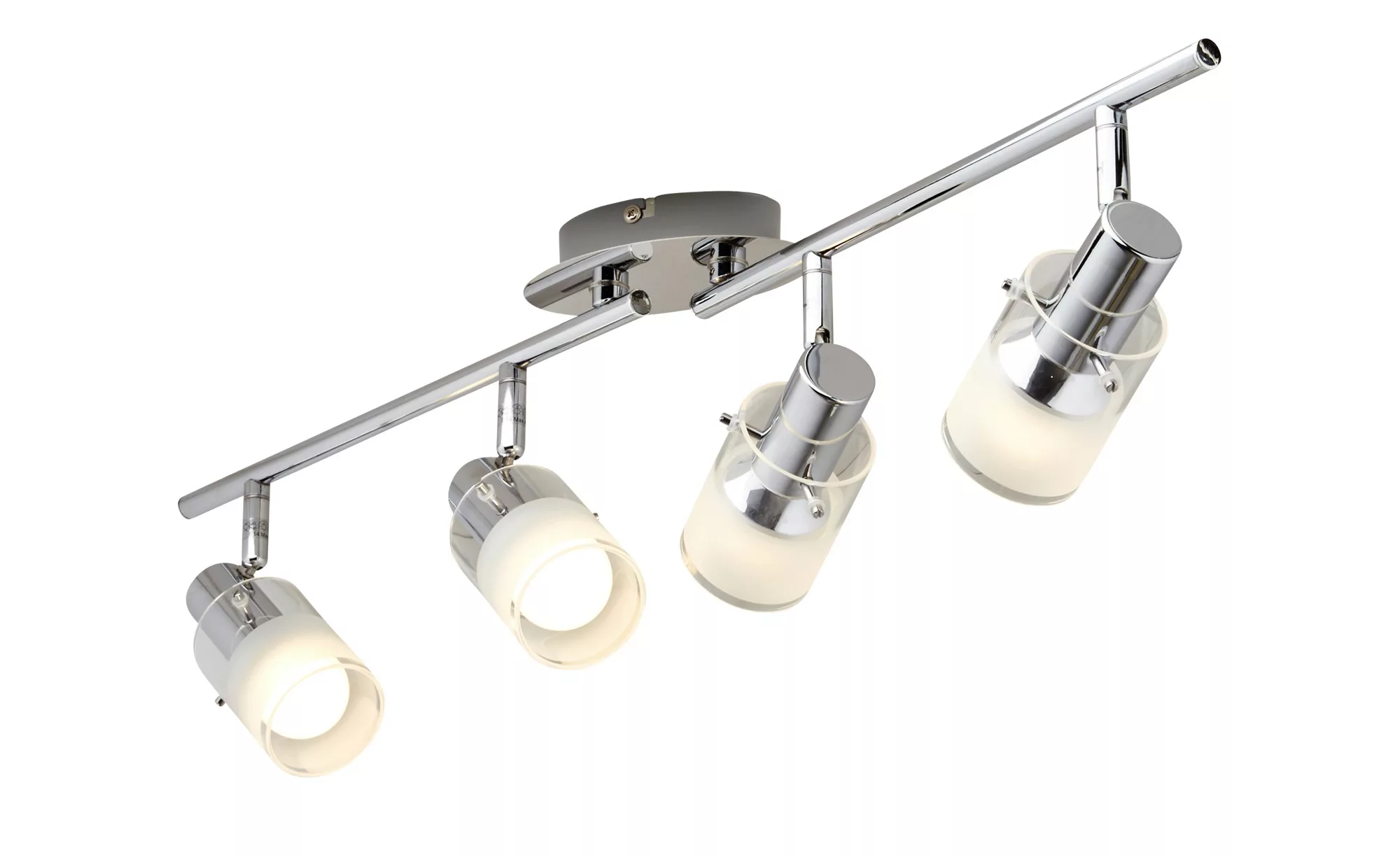 KHG LED- Deckenstrahler  4-flammig mit Glas   ¦ silber ¦ Maße (cm): B: 68 H günstig online kaufen