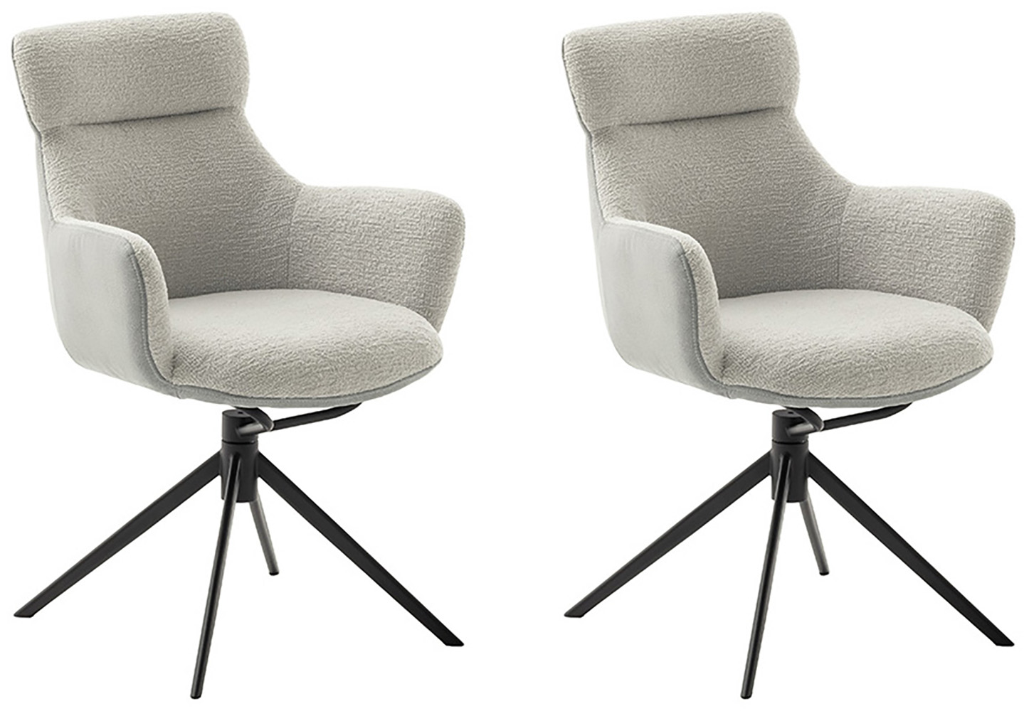 MCA furniture Esszimmerstuhl »PELION«, Feingewebe, (2er-Set), drehbar 360°, günstig online kaufen