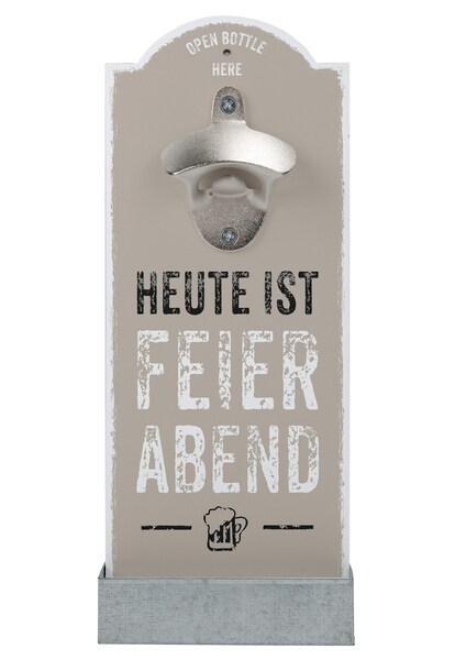 Contento Flaschenöffner »Feierabend«, für die Wand günstig online kaufen