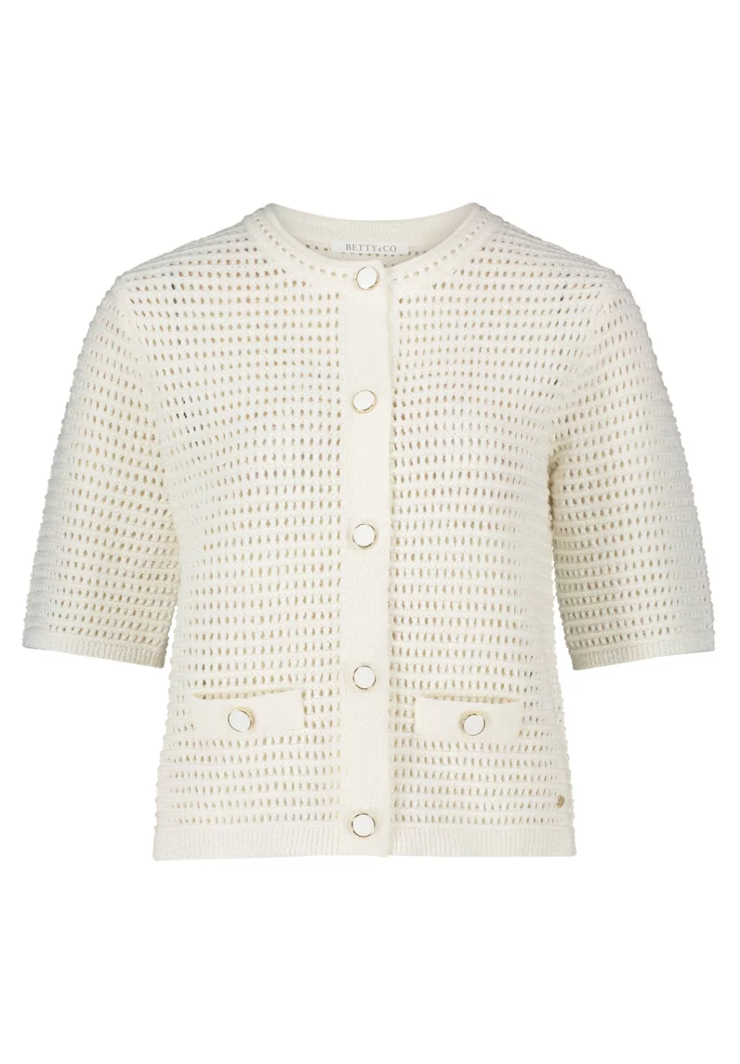 Betty&Co Strickjacke "Betty & Co Damen Sommer-Strickjacke mit Knopfleiste", günstig online kaufen