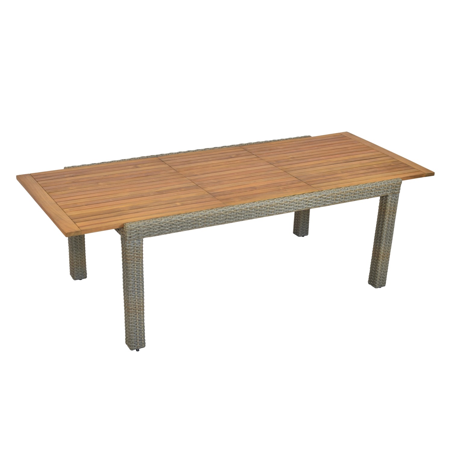 Merxx Gartentisch Ausziehbar 180/240 x 100 cm SteinBeige/Natur günstig online kaufen