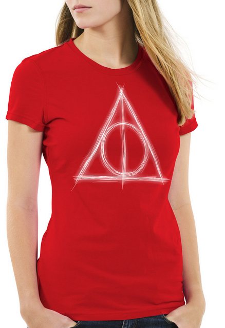 style3 T-Shirt Heiligtümer Magie Besen Deathly Hollows potter hogwarts günstig online kaufen