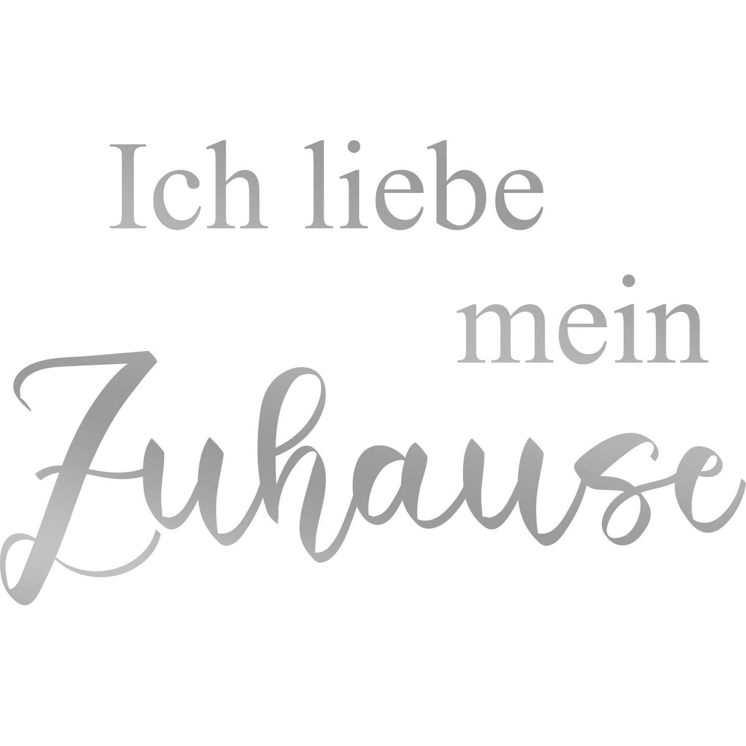 my home Wandtattoo "Ich liebe mein Zuhause", (1 St.), Wandaufkleber, selbst günstig online kaufen