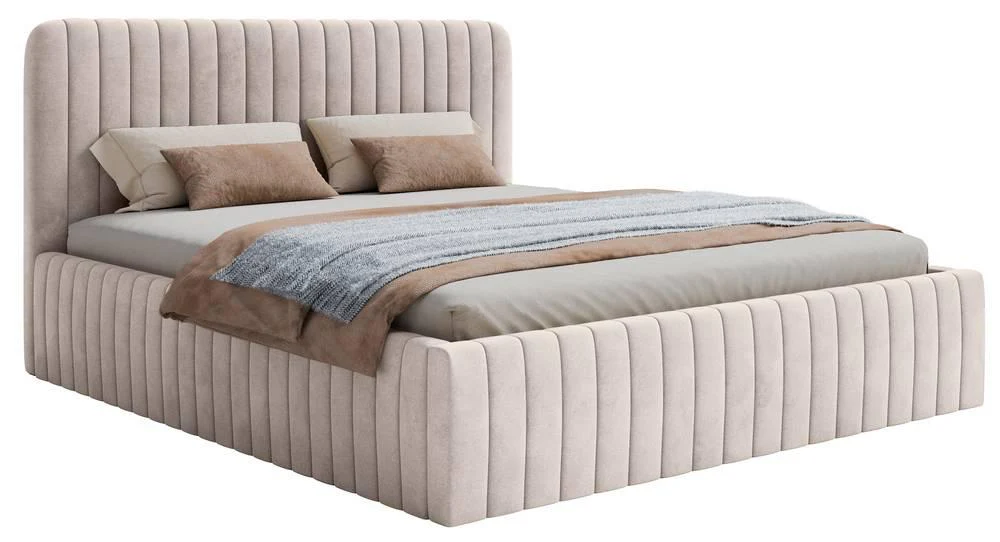 NADUVI Collection | Bettgestell Destro Samt mit Stauraum 160 x 200 günstig online kaufen