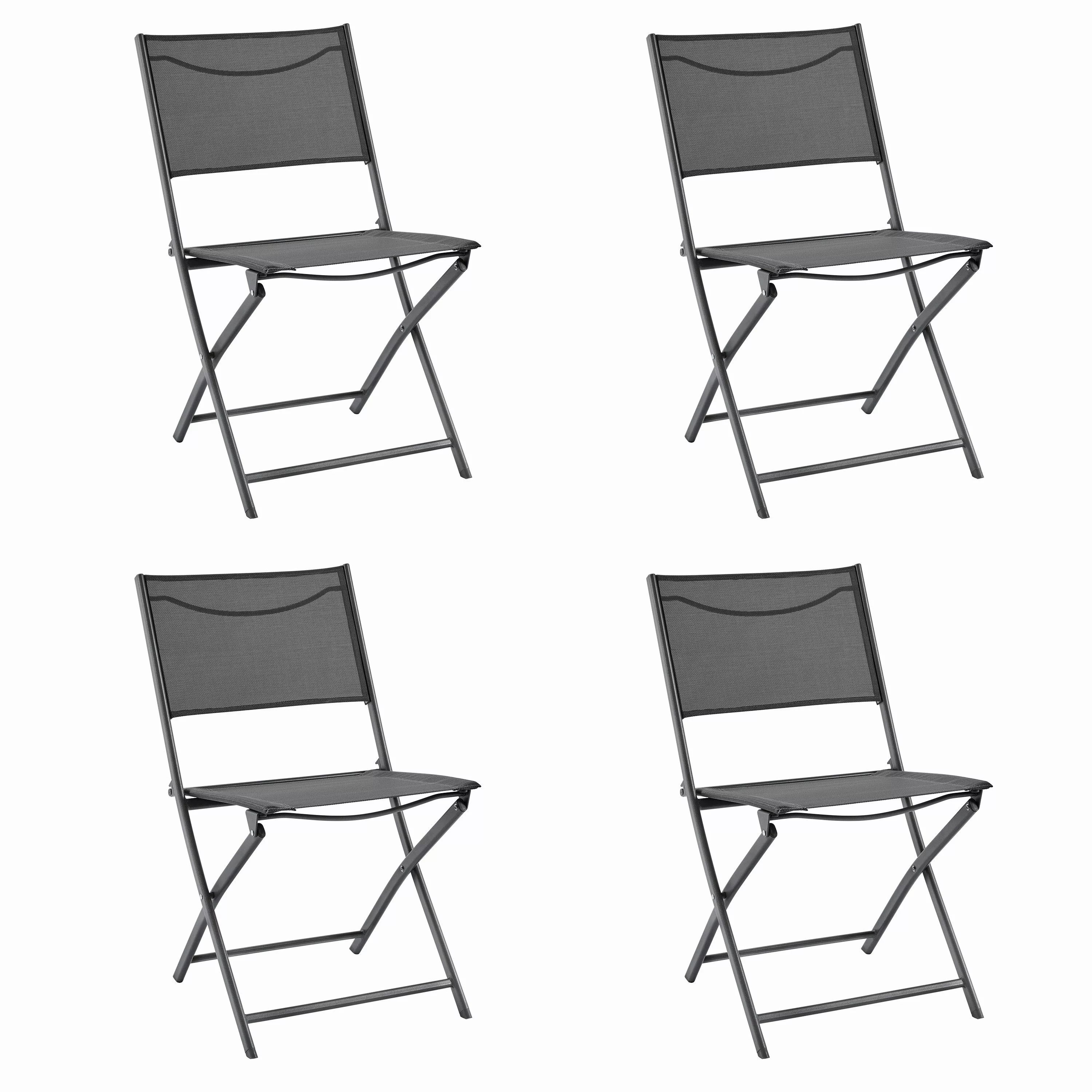 Yaheetech Klappstuhl 4er-Set, Klappbarer Gartenstuhl Terrassenstühle günstig online kaufen