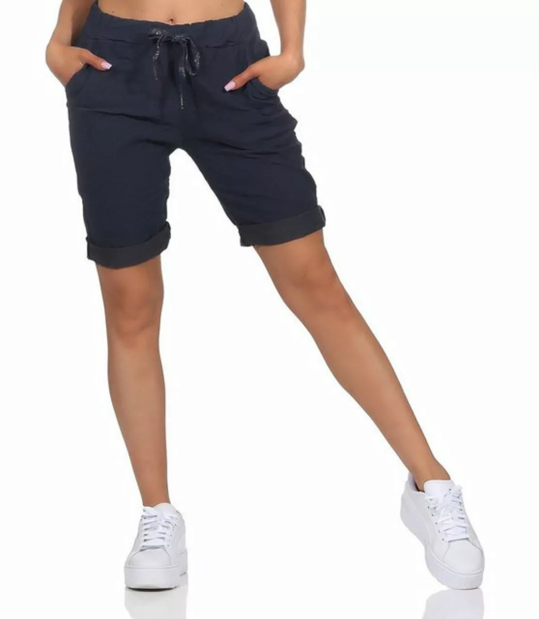 Aurela Damenmode Chinoshorts Kurze Damen Sommerhose Chino Shorts Jeans Berm günstig online kaufen