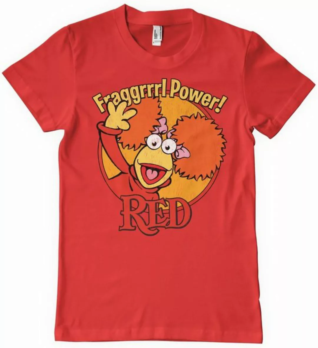 Fraggle Rock T-Shirt Red Fragggrrrl Power T-Shirt günstig online kaufen