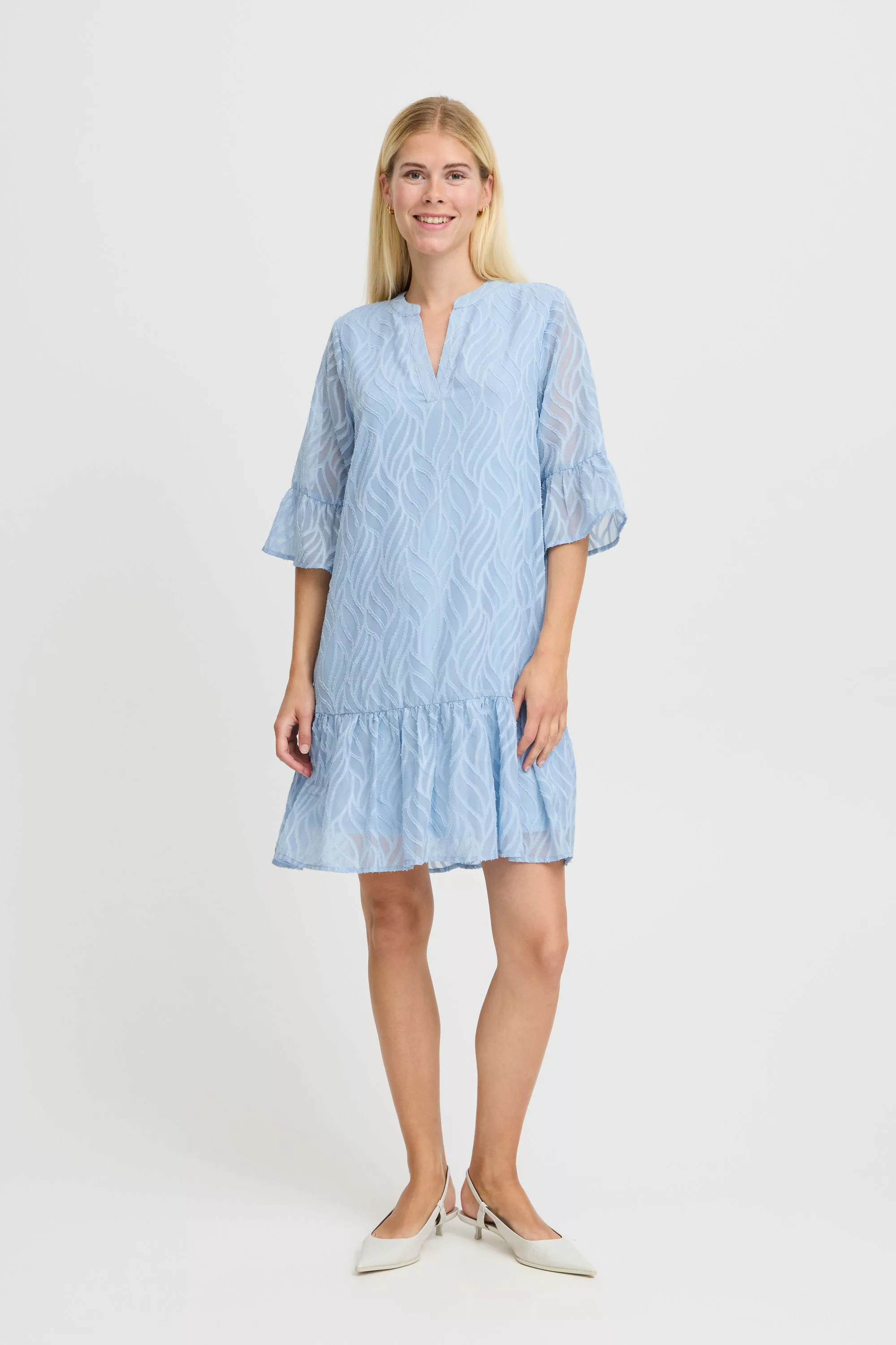 b.young A-Linien-Kleid "A-Linien-Kleid BYFRIKKE VNECK DRESS -" günstig online kaufen