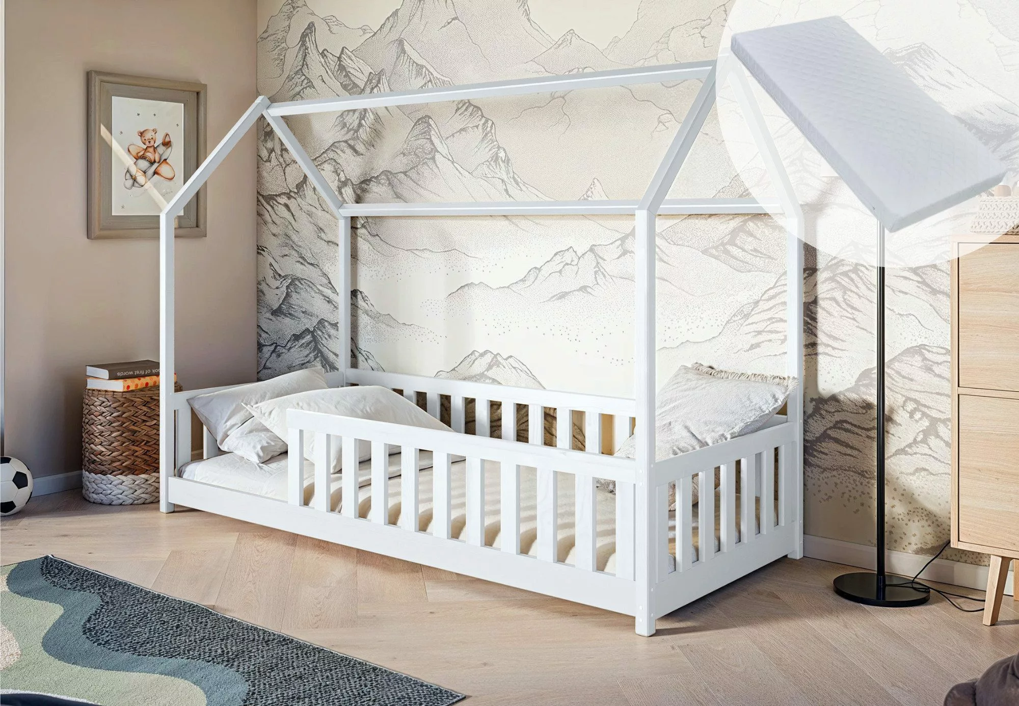Kids Collective Hausbett Kinderbett 90x200 cm günstig online kaufen