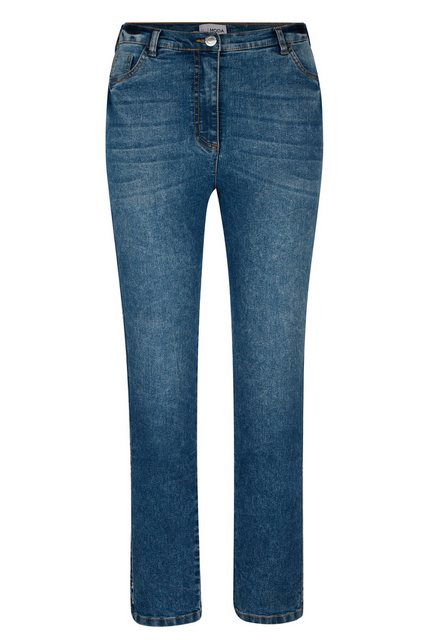 MIAMODA 5-Pocket-Jeans Jeans Slim Fit bestickter Seitenstreifen 5-Pocket günstig online kaufen