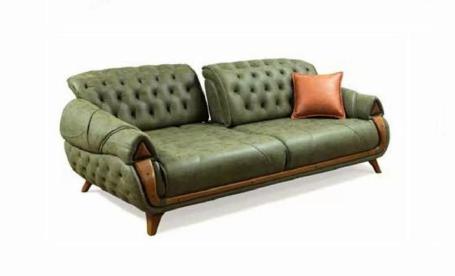 JVmoebel Sofa Klassischer Dreisitzer Sofa Couch Polster Möbel 3 Sitz Leders günstig online kaufen