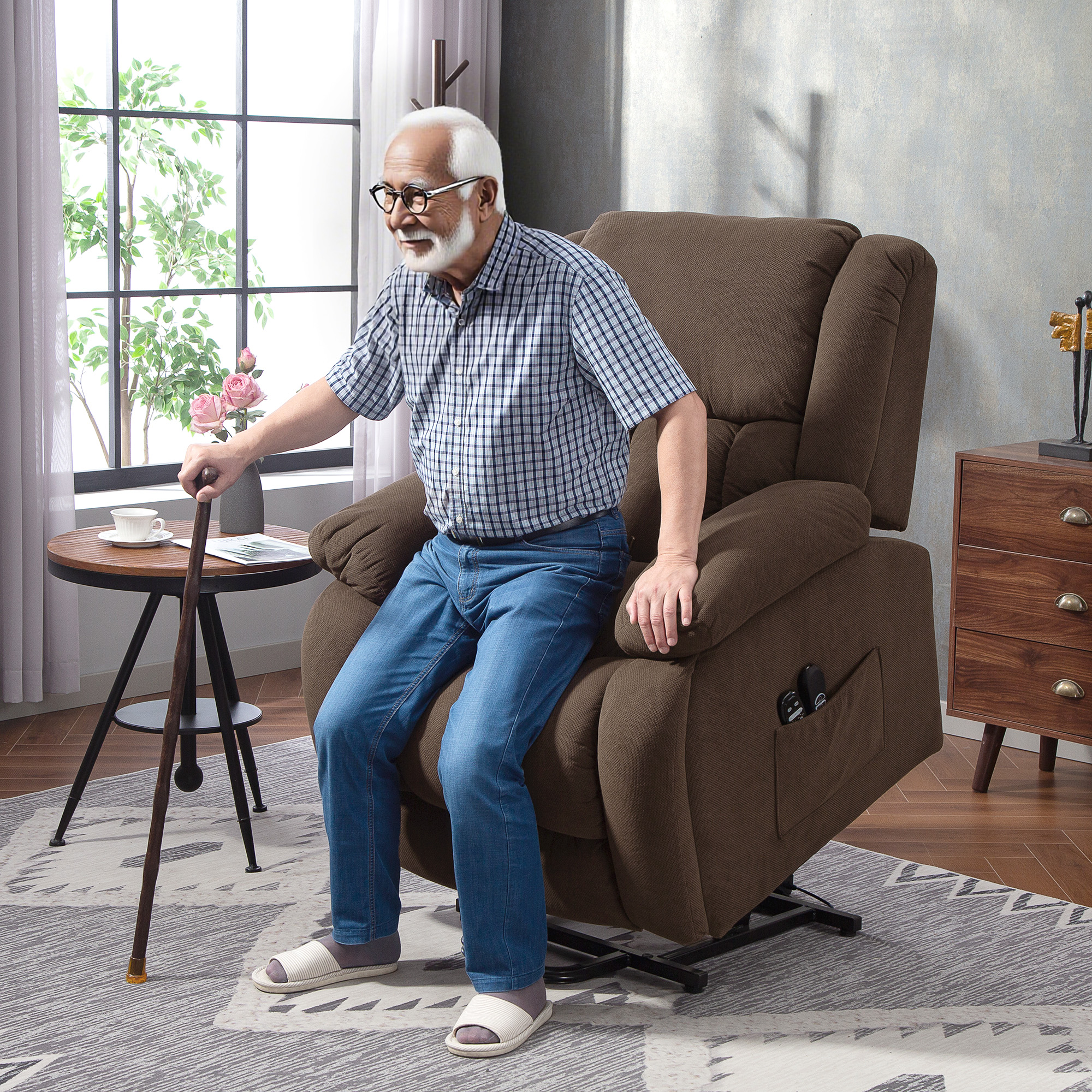 HOMCOM Elektrischer Aufstehsessel mit Massage- und Heizfunktion, elektrisch günstig online kaufen
