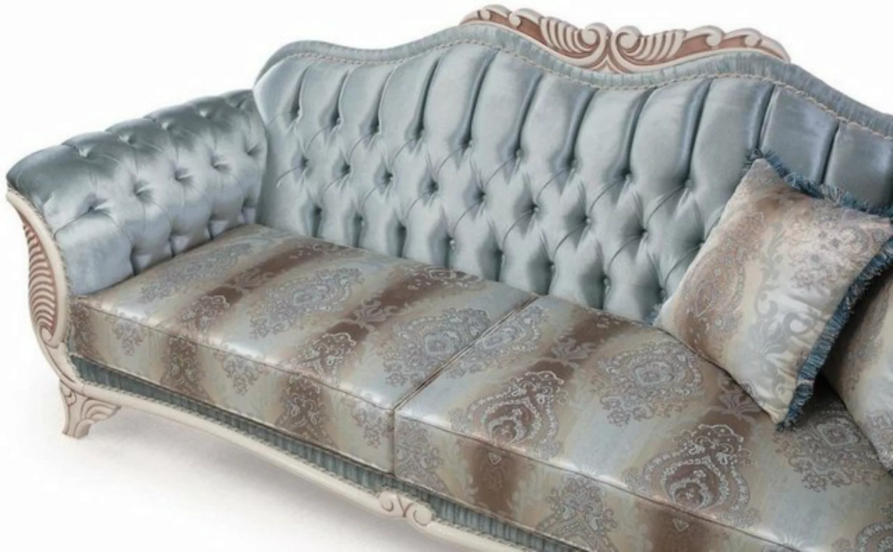 Casa Padrino Sofa Luxus Barock Wohnzimmer Sofa mit dekorativen Kissen Türki günstig online kaufen