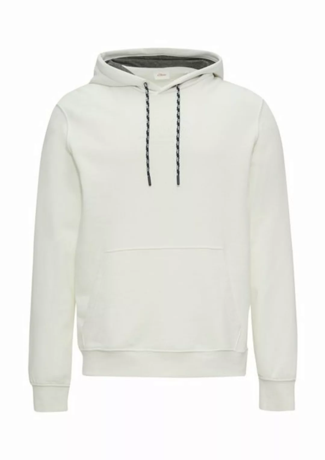 s.Oliver Sweatshirt Hoodie mit Kängurutasche und Stickerei Stickerei günstig online kaufen